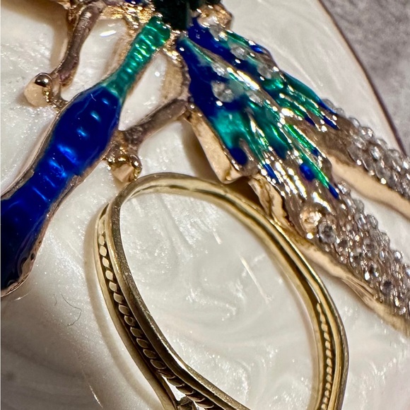 Vintage 18k solid gold braided ring - Picture 3 of 10